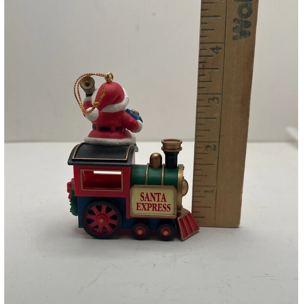 Vintage 1997 Christmas Ornaments Santa Express Train and A Christmas Carol Mouse